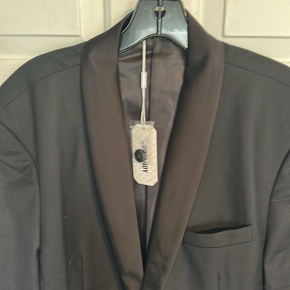NWT CooFandy Black Suit with red bow tie Jacket size large men’s - Picture 4 of 6